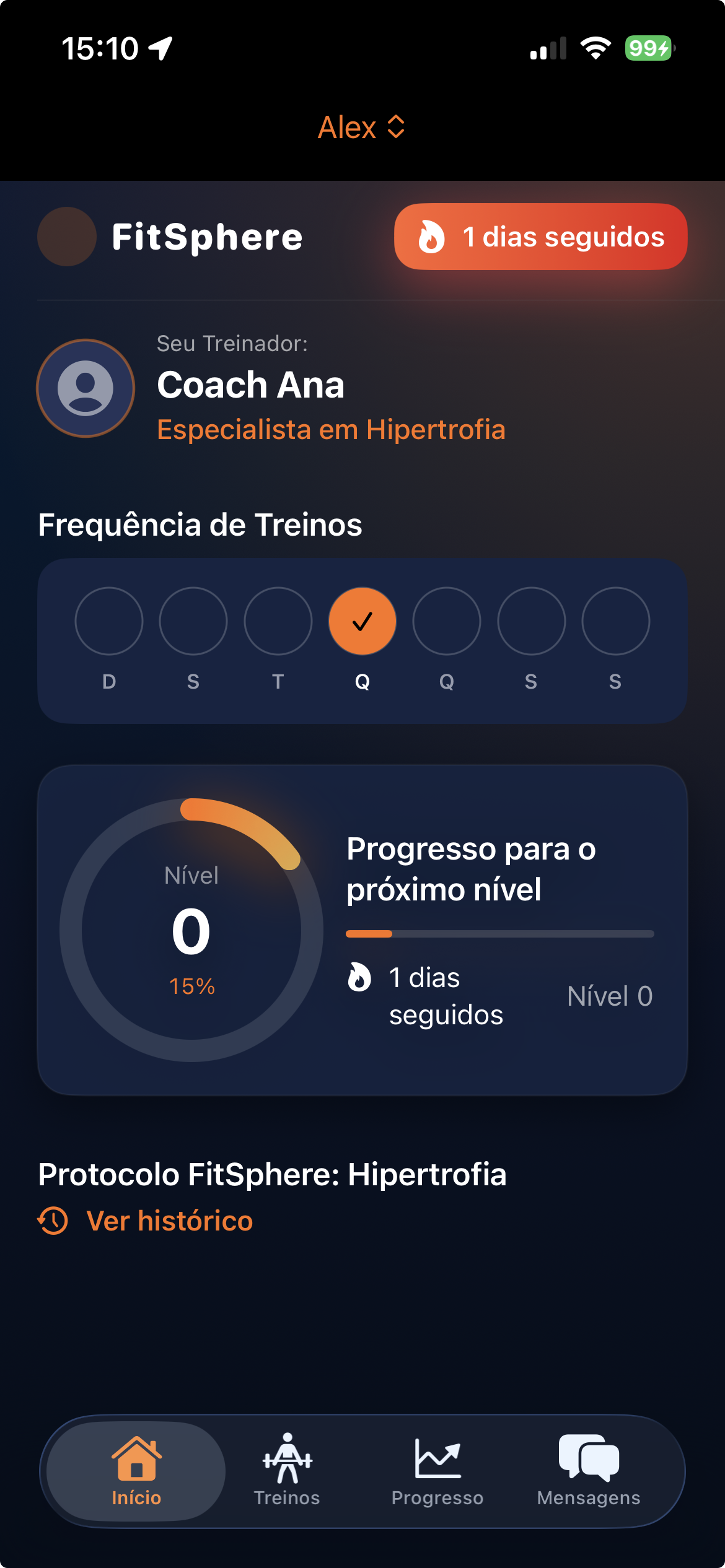 Concept art App Fitness